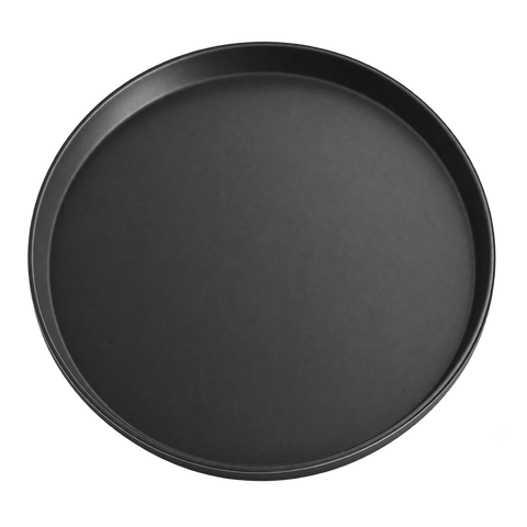 Omcan Canada 80109 — (80109) Serving Tray, 14" diameter, round, non-slip coating, plastic, black, NSF