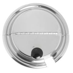 Vollrath 47486 — kool-Touch® Hinged Inset Cover, 18-8 stainless, mirror finish with black phenolic knob, fits the 78164 4-1/8 quart