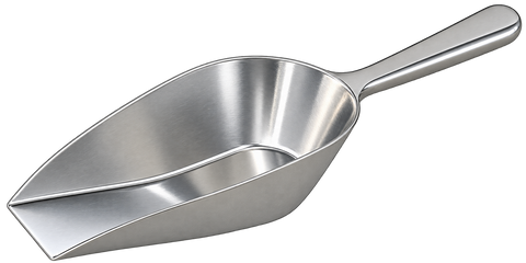 Browne Canada Foodservice 574253 — Scoop, 7 oz. (207 ml), 9-3/4", flat bottom, cast aluminum