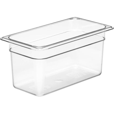 Carlisle Canada P0607 - 3066107 — PAN POLY FOOD 1/3 SZ 4IN DP CLR - Used for various prepped items.