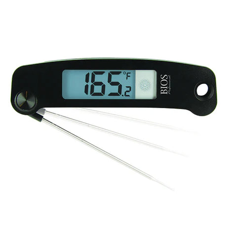 BIOS Professional  DT134 — Folding Pocket Thermometer, -40ºF to 572ºF / -40ºC to 300ºC temperature range, ±0.1ºC/1.8ºF accuracy