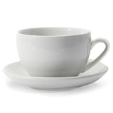 Danesco 20WH 3 Oz Espresso Cup with Saucer, White