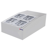 Omcan Canada 47861 - (RS-CN-0004) Refrigerated Prep Rail Salad Bar Station