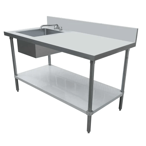 Omcan Canada 44259 - (44259) Work Table With Prep Sink