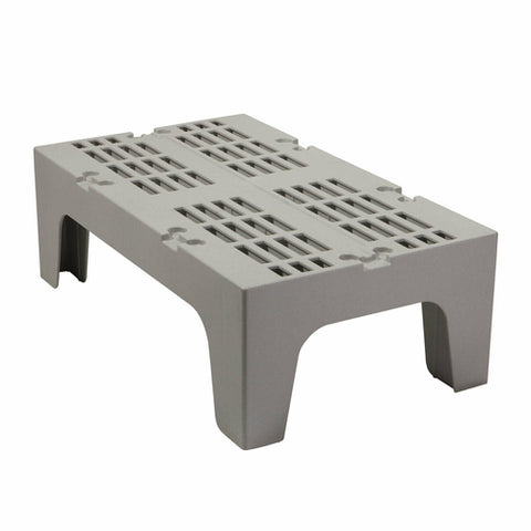Cambro DRS360480 — S-Series Dunnage Rack, slotted top, 1500 lb. load capacity, 21"D x 36"W x 12"H, polypropylene, one-piece