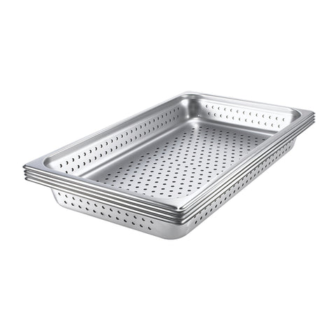 Browne Canada Foodservice 22112 — Steam Table Pan, full size, 8.2 qt., 20-3/4"L x 12-3/4"W x 2-1/2" deep, perforated, reinforced edge & corners, anti-jam
