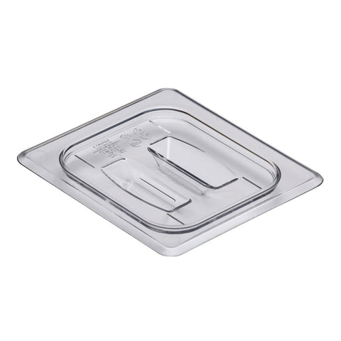 Cambro 60CWCH135 — Camwear® Food Pan Cover, 1/6 size, with handle, polycarbonate, clear, NSF, (6/case)