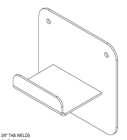 Fab X G3810 - SW23100901 — BAG HOLDER FOR OVERSEAS PAPER BAG - 1 HANGER (20 BAG CAPACITY)