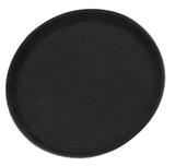 Omcan Canada 80111 — (80111) Serving Tray, 11" diameter, round, non-slip coating, plastic, black, NSF