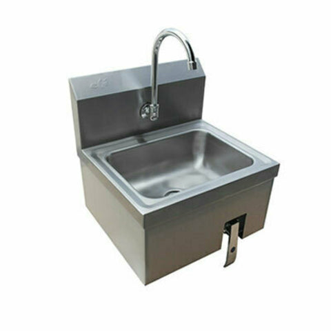 EFI Sales Ltd. Canada SIH817-K — Hand Sink, wall mount, 10" x 14" x 5" bowl, 8" backsplash, 1-1/2" drain with stainless steel basket