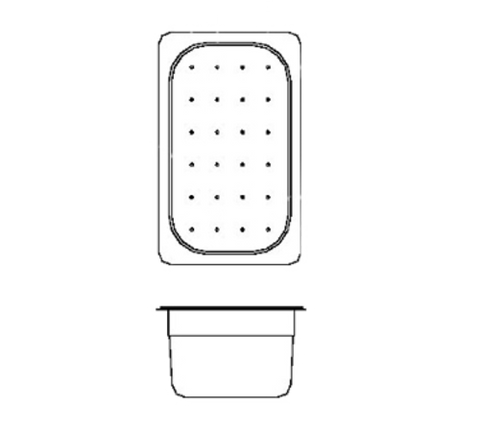 Perlick Corporation 7055-52 - Perforated Wet Waste Pan