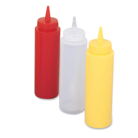 Browne Canada Foodservice 1102 — Squeeze Bottle, 8 oz., dressing, no drip tip, polyethylene, clear