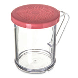 CFS Brands 4250S55 — Carlisle - Shaker/Dredge, 8 oz., polyethylene medium ground lid, handled, crack and chip resistant, dishwasher safe