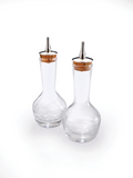 Mercer Culinary M37196 — Barfly® Bitters Bottle Set, each bottle 3 oz. (90 ml.), contemporary styling, 2-7/8" dia. x 6-1/2"H, glass