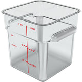 CFS Brands 1195307 — Carlisle - Squares Food Storage Container, 8 qt., 8-3/4" x 9"H, square, reinforced stacking lugs, wide handles
