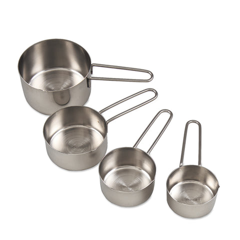 Browne Canada Foodservice 746106 — Measuring Cup Set, includes: 1/4, 1/3, 1/2, & 1 cup, wire handles, stainless steel