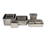 Browne Canada Foodservice 22126 — Steam Table Pan, 1/2 size, 10.6 qt., 12-3/4"L x 10-3/8"W x 6" deep, solid, reinforced edge & corners, anti-jam, 22 gauge