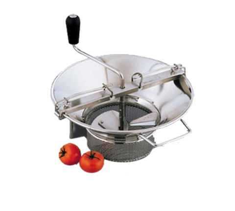 Louis Tellier Canada X5 — Tellier Restaurant Food Mill, 8 quart capacity, 14" top diameter, 7-1/4" bottom diameter, 14-3/4" deep, stainless steel