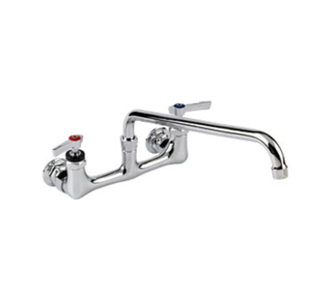 Component Hardware Canada KL54-8012-SE1Z — Encore® Faucet, wall mount, 8" (203mm) OC inlets, 12" (306mm) stainless steel horizontal tubular swing spout
