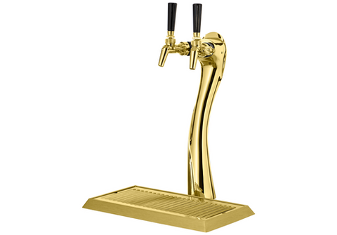 Perlick Corporation 69526-2LG-R - Lucky Style Beer Dispensing Kit - (2) Faucets