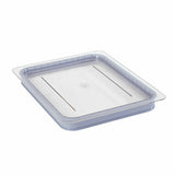 Cambro 20CWGL135 — Camwear® GripLid®, fits GN 1/2 size food pan, 10-7/8" x 12-3/4", corner lift, dishwasher safe, stackable