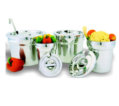 Magnum MAG5806 — Steam Table Insets, 4 quart, round, stainless steel