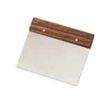 Browne Canada Foodservice 574264 — Dough Scraper, 4" x 6", stainless steel blade, hardwood handle