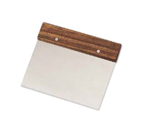 Browne Canada Foodservice 574264 — Dough Scraper, 4" x 6", stainless steel blade, hardwood handle