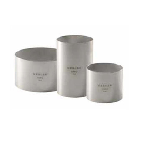 Mercer Culinary M35511 — 3" x 1.75" Stainless Steel Ring Mold