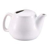 Browne Canada Foodservice 564023W — Teapot, 16 oz., 6-2/5" x 4", includes strainer, ceramic, white
