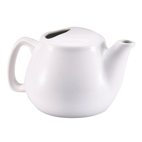 Browne Canada Foodservice 564023W — Teapot, 16 oz., 6-2/5" x 4", includes strainer, ceramic, white