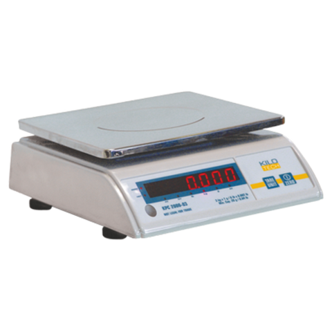 Kilotech Canada K851168 — (KPC 2000-06A) Portion Control Scale, digital, 12 lb. x 0.002 lb. / 6 kg x 1 g, 9-1/2" x 8-1/2" stainless steel platter