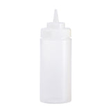 Browne Canada Foodservice 57801600 — Squeeze Bottle, 16 oz., wide mouth, no drip tip, polyethylene, clear