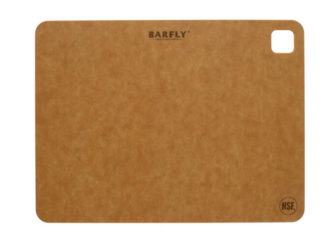 Mercer Culinary M37223 — Barfly® Bar Board, 9" x 12", eco-friendly paper composite construction, built in transport and storage hole/handle, NSF