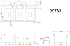 Omcan Commercial Drop In Sink